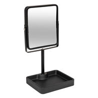 Espelho wc preto em poliresina 30cm