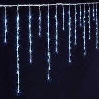 Cortina luminosa de natal efeito queda de neve 120 leds