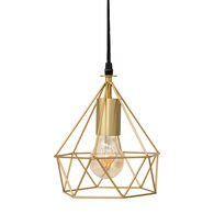 Candeeiro de teto dourado em metal FIL