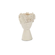 Jarra de cerâmica WINTER LIGHT branco em forma de busto 20cm