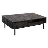 Mesa De Centro Cinza Escuro Ac&aacute;cia 