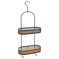 Suporte wc com gancho preto