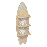 Estante em forma de prancha de surf AUSTRALIE bege 112cm,  Estante em forma de prancha de surf AUSTRALIE bege 112cm