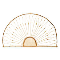 Cabeceira THE FLORAL bege em rattan e bambu,  Cabeceira THE FLORAL bege em rattan e bambu