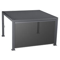 Estore para p&eacute;rgola &Eacute;VORA cinza graphite 3,6x3,6m