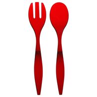 Conjunto de 2 talheres vermelho para salada