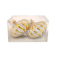 Conjunto De 2 Bolas De Natal 15cm