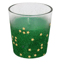 Vela com castiçal verde 8cm