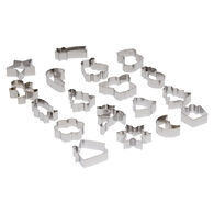 Conjunto de 18 cortadores para bolachas formas natalícias,  Conjunto de 18 cortadores para bolachas formas natalícias