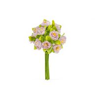 Bouquet de 15 cam&eacute;lias rosa