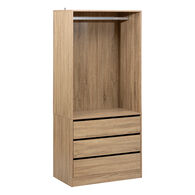 Roupeiro com 3 gavetas em mdf DOLO