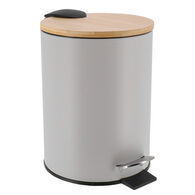 Balde wc soft close cinza claro