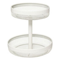 Fruteira com 2 níveis MAYAJ bege em metal,  Fruteira com 2 níveis MAYAJ bege em metal