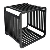 Cubo em bambu preto 33x33cm
