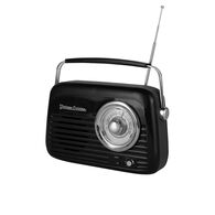 R&aacute;dio VINTAGE CUISINE preta com bluetooth