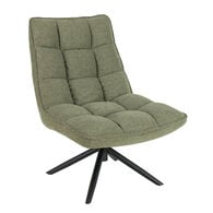 Poltrona MEL rotativa em tecido verde,  Poltrona MEL rotativa em tecido verde