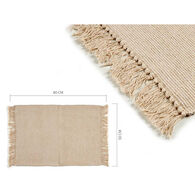 Tapete natural em algodão 50x80cm