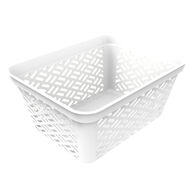 Cesto de arruma&ccedil;&atilde;o branco alto grande