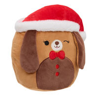 Peluche de c&atilde;o com gorro 33cm