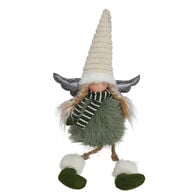 Fada sentada verde com cachecol riscas 53cm,  Fada sentada verde com cachecol riscas 53cm