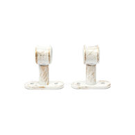 Conjunto 2 suportes simples branco 50mm