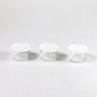 Conjunto de 3 caixas com tampa 200ml