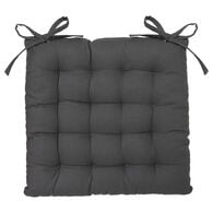 Coxim cinza escuro em algod&atilde;o 38x38cm