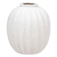 Vaso AMIA branco em cer&acirc;mica 44,5cm