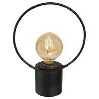 Candeeiro de mesa preto led