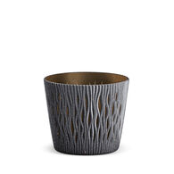 Vaso SANDY round cinza antracite eco wood 26cm