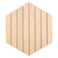 Conjunto de 3 pain&eacute;is decorativos hexagonal COLVA bege 26x30cm