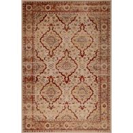 Tapete LENE bege e vermelho 80x150cm