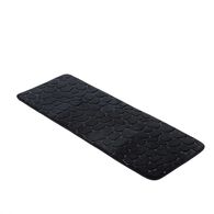 Tapete wc microfibra MEMOIRE preto 45x120cm,  Tapete wc microfibra MEMOIRE preto 45x120cm
