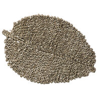 Individual FOLHA castanha em seagrass