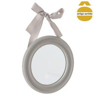 Espelho redondo com la&ccedil;o 20cm