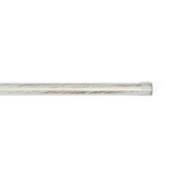 Tubo de ferro forjado branco e dourado 250cm