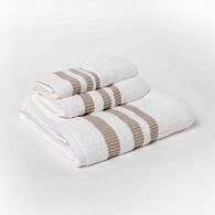 Conjunto de 3 toalhas de banho CHLO&Eacute; branco
