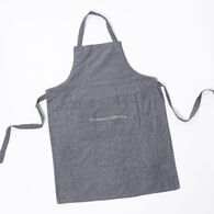 Avental de cozinha com frase cinza escuro 60x80cm