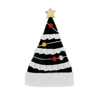 Gorro De &Aacute;rvore De Natal Em Veludo Verde