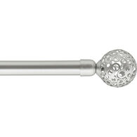 Kit varão extensível VOLTAIRE prateado 120-210cm,  Kit varão extensível VOLTAIRE prateado 120-210cm