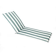 Coxim para espregui&ccedil;adeira riscas branco e verde