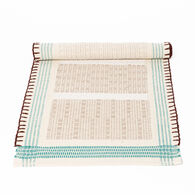 Passadeira WONJA taupe e azul 60x150cm,  Passadeira WONJA taupe e azul 60x150cm