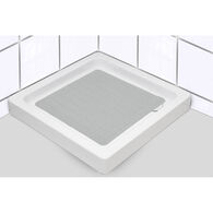 Tapete wc antiderrapante cinza pérola