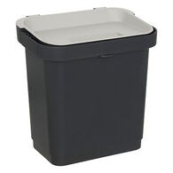 Balde do lixo retangular preto 5l