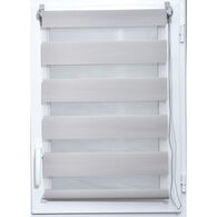 Estore em tecido noite/dia cinza claro 147x180cm