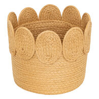 Cesto INU bege em ráfia 29cm