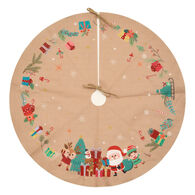 Tapete para árvore decoração pai natal 90cm