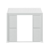 Persianas de correr brancas para p&eacute;rgola &Eacute;VORA 3m