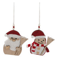 Conjunto de 2 pendurantes 12cm
