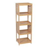 M&oacute;vel TRINIDAD em mdf e bambu com 5 n&iacute;veis